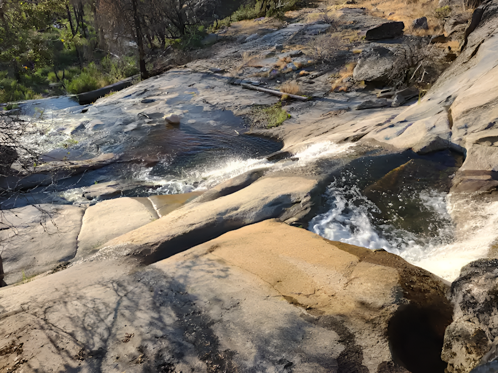 Lower Falls swimming holes at Musick Creek